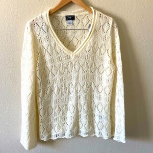 Vintage 90s LARK LANE V Neck Sweater